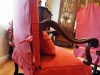 Dining Room Chair slipcovers with ties and skirts
