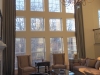 2 - Story Pinch Pleat Drapes with Trim on leading Edge, Designed by JCR Design Group