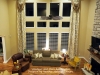 Pinch Pleat Drapes with Swags on Rods, Designed by Heather Hannick Designs