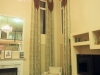 Pinch Pleat Drapes with Swags on Medallions, Designed by Heather Hannick Designs