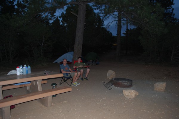 Campsite on the South Rim of the Grand Canyon
