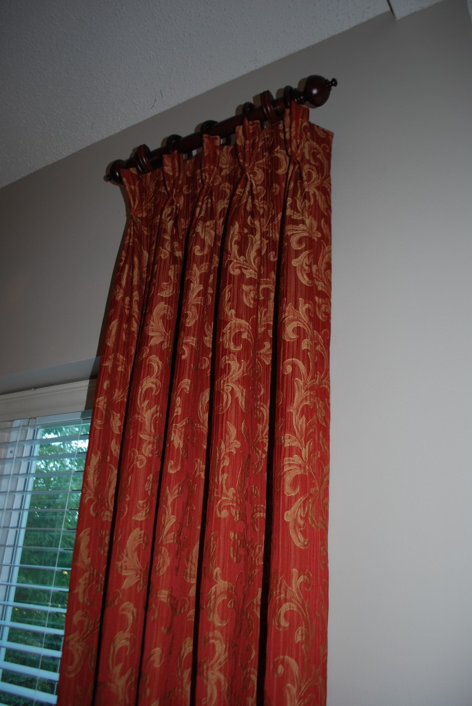 Drapery Panel on Rod and Rings