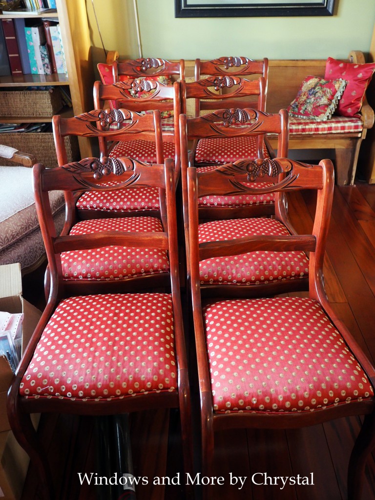 Recovered dining room seats