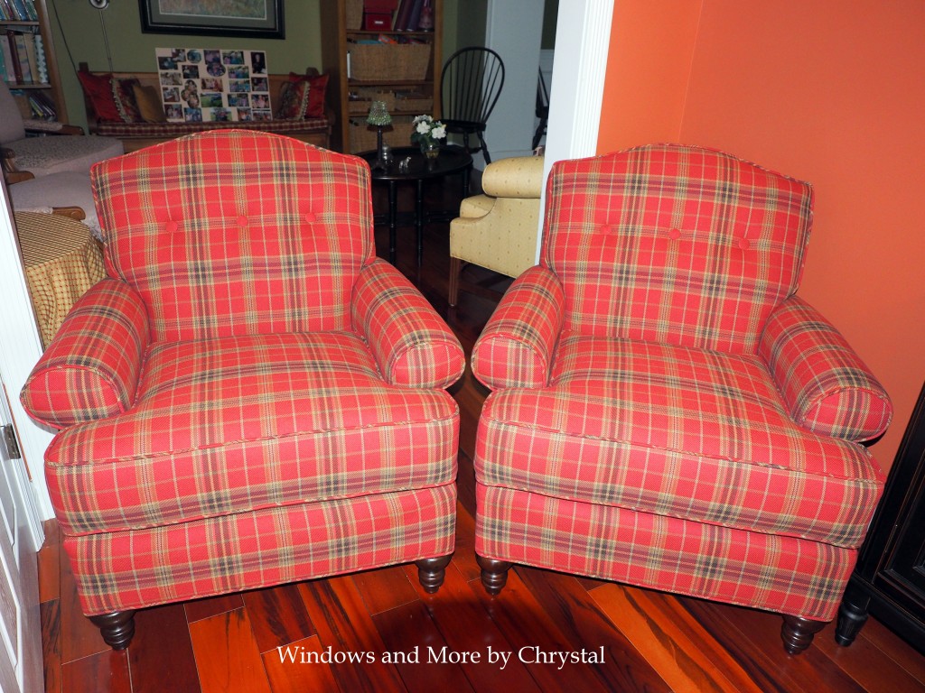 Red Plaid Chairs