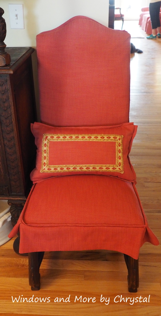 Pillow with Flange Edge and inset trim