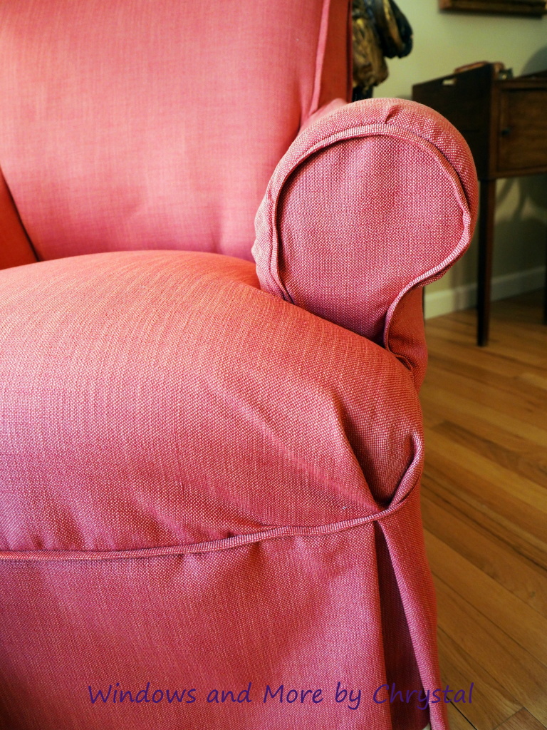 Slipcovered Chair with Flange trim
