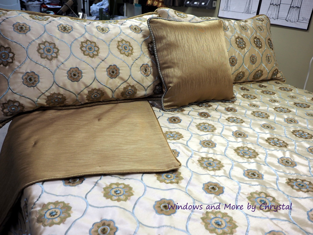 Pillows and King Coverlet