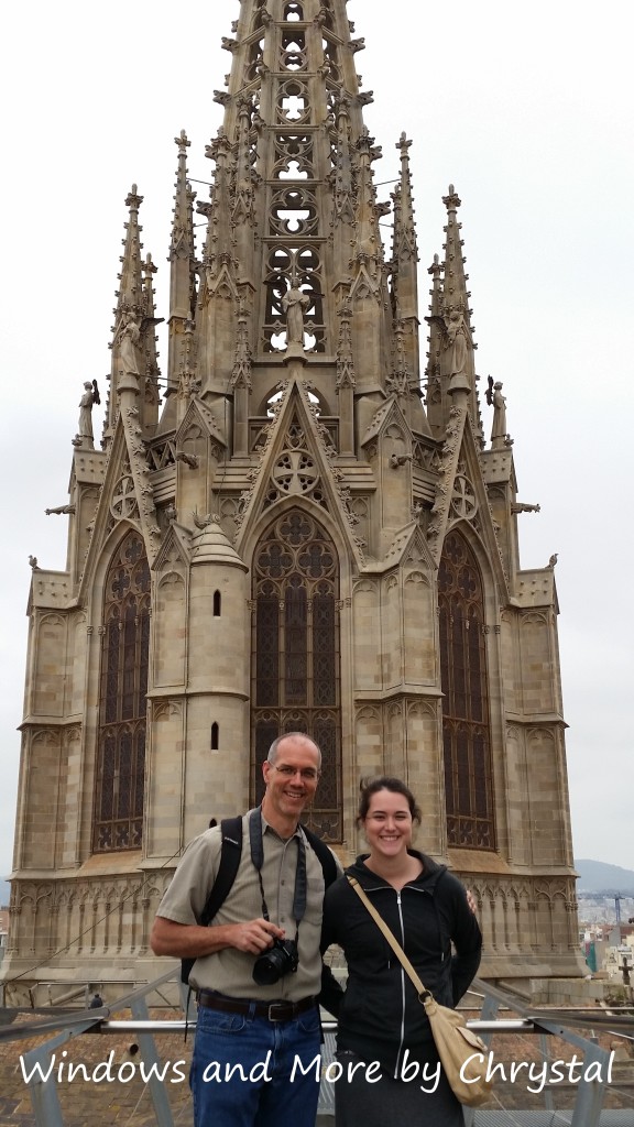 On top of Gothic Cathedral