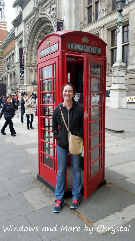 Hannah in a Telephone Booth