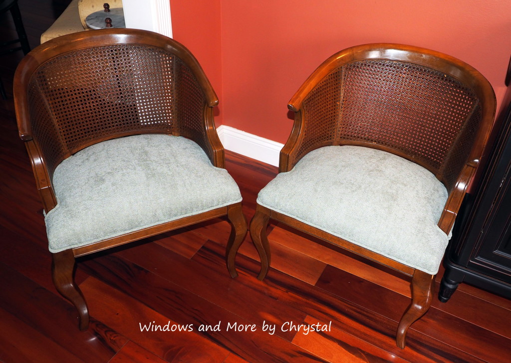 DIY Upholstery  Vintage Cane Barrel Chair 